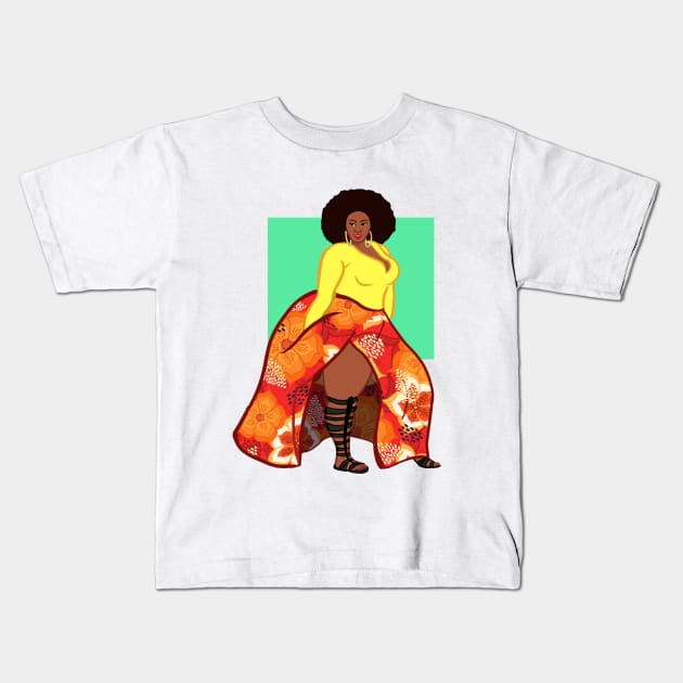 Living Life in Full Bloom Kids T-Shirt by KeishaOak